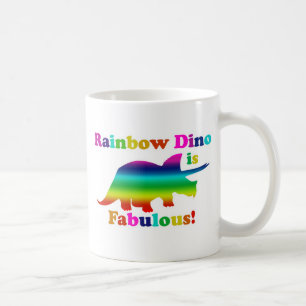 Gay Rainbow Dino is Fabulous Coffee Mug