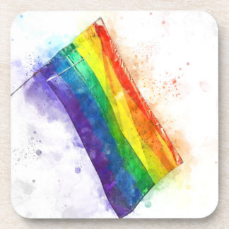  Gay rainbow flag  Coaster