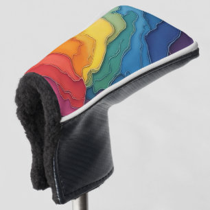 gay rainbow golf putter cover
