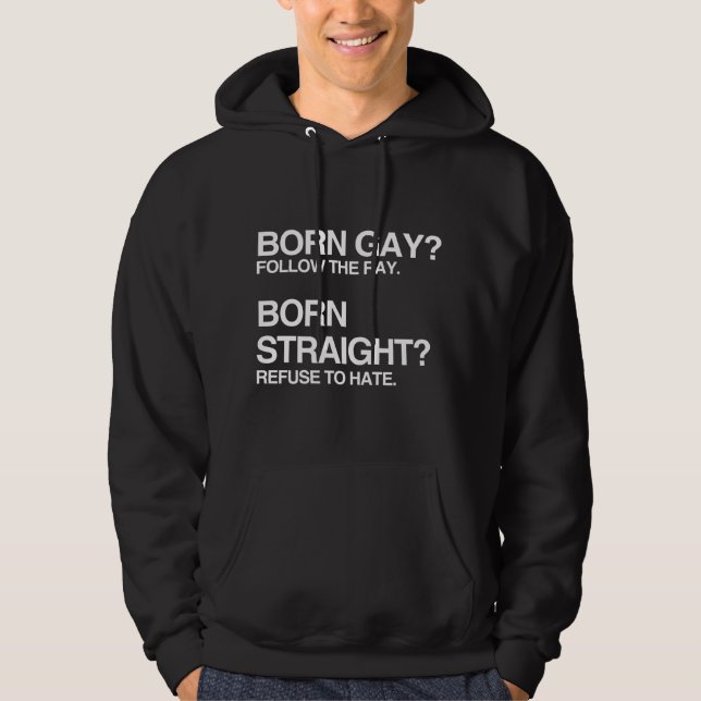 GAY RAY STRAIGHT HATE HOODIE (Front)