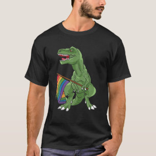 Gay Rex Rainbow Proudly Support Equality Gift T-Shirt