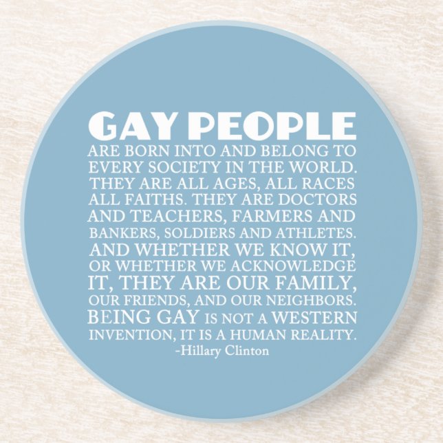 Gay Rights Coaster (Front)