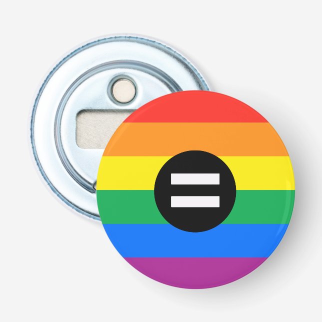 Gay Rights Flag Bottle Opener (Front)