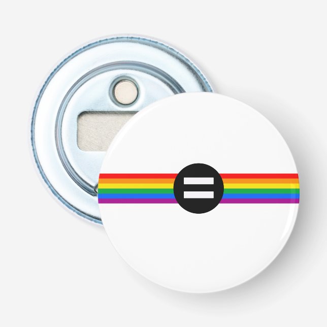 Gay Rights Flag Bottle Opener (Front)