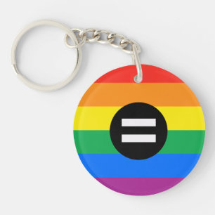 Gay Rights Flag Key Ring