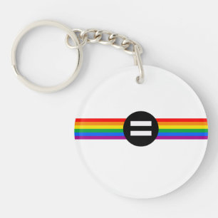 Gay Rights Flag Key Ring