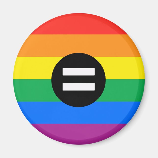Gay Rights Flag Magnet (Front)