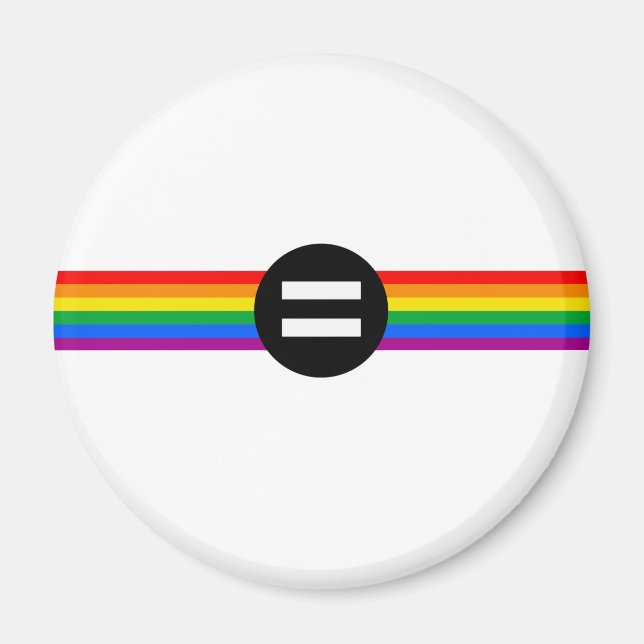Gay Rights Flag Magnet (Front)