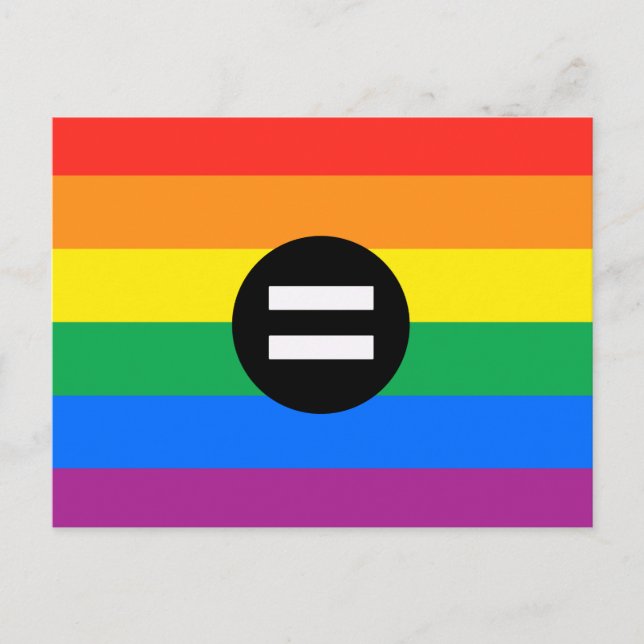 Gay Rights Flag Postcard (Front)