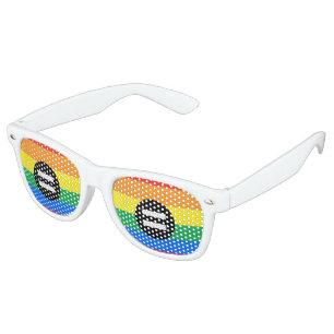 Gay Rights Flag Retro Sunglasses