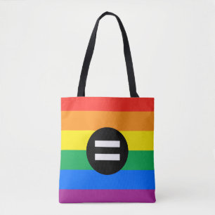 Gay Rights Flag Tote Bag