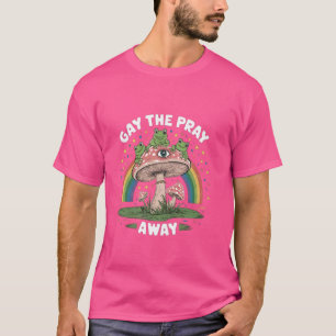 Gay Rights Funny Frog LGBT Rainbow mushrooms Gay P T-Shirt