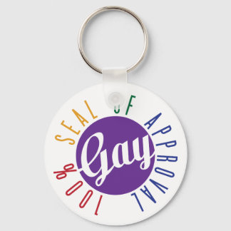 Gay Seal of Approval Keychain