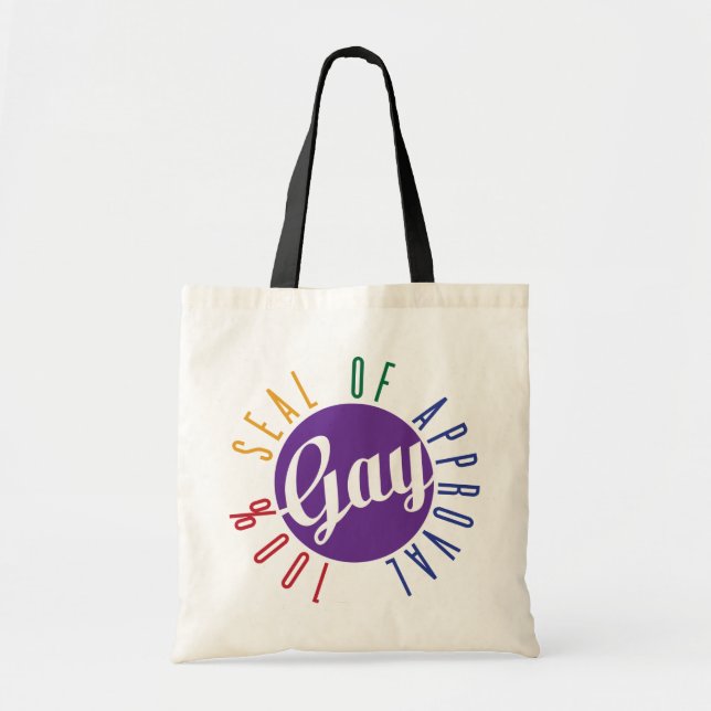 Gay Seal of Approval Tote Bag (Front)
