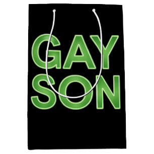 Gay Son Funny LGBTQ Pride Medium Gift Bag
