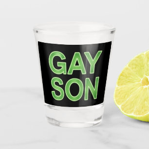 Gay Son Funny LGBTQ Pride Shot Glass
