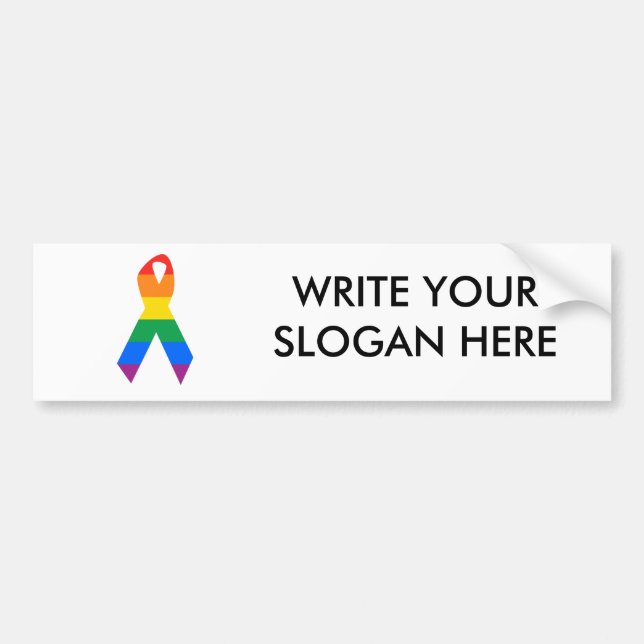 Gay Suicide Awareness Bumper Sticker (Front)