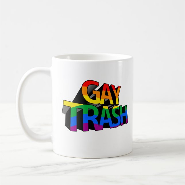 Gay Trash Coffee Mug (Left)