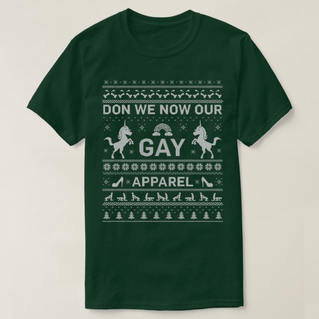 GAY UGLY CHRISTMAS SWEATER (Design Front)