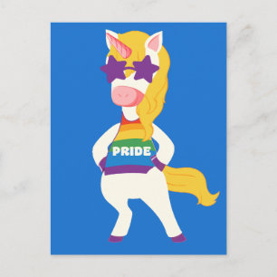 Gay Unicorn Postcard