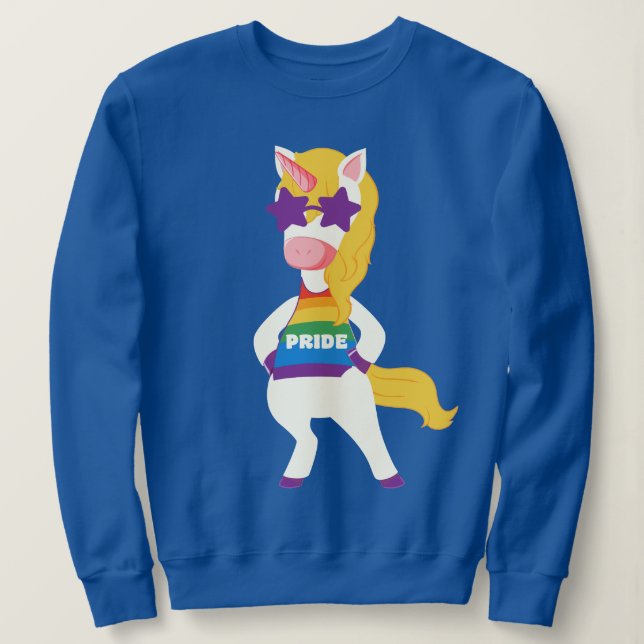 Gay Unicorn Sweatshirt (Design Front)