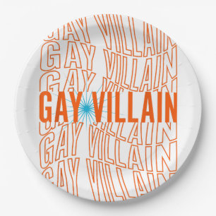 Gay Villain Funny Meme LGBT Gay Pride Lesbian LGBT Paper Plate
