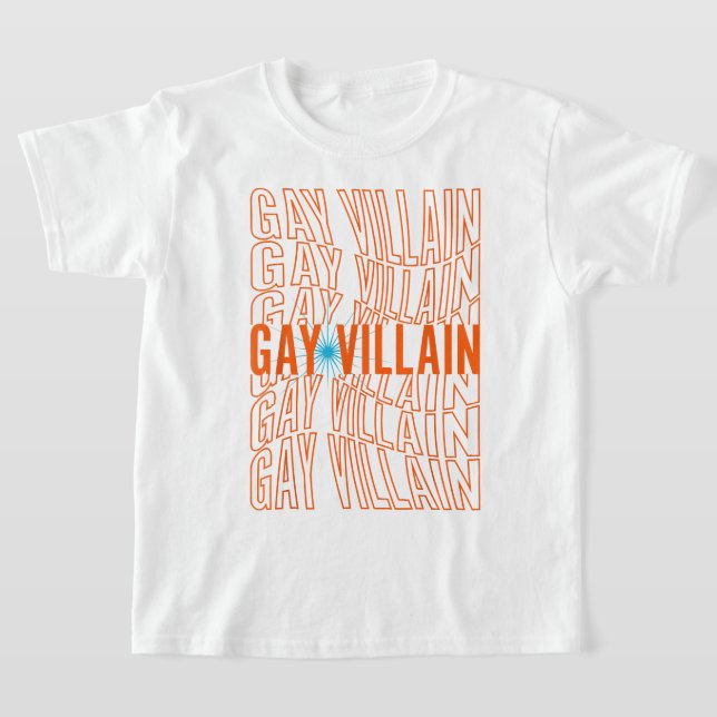 Gay Villain Funny Meme LGBT Gay Pride Lesbian LGBT T-Shirt (Laydown)