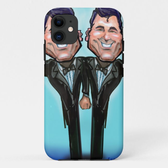 Gay Wedding Cake Dolls Case-Mate iPhone Case (Back)