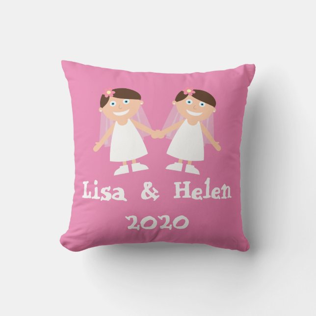 Gay Wedding Cushion (Front)