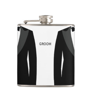Gay Wedding Gift For Groom - Personalised Flasks