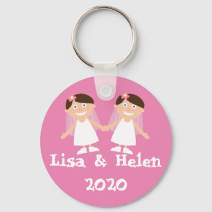 Gay Wedding Key Ring