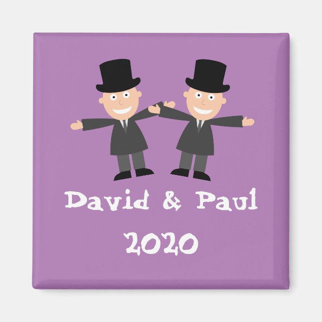Gay Wedding Magnet (Front)
