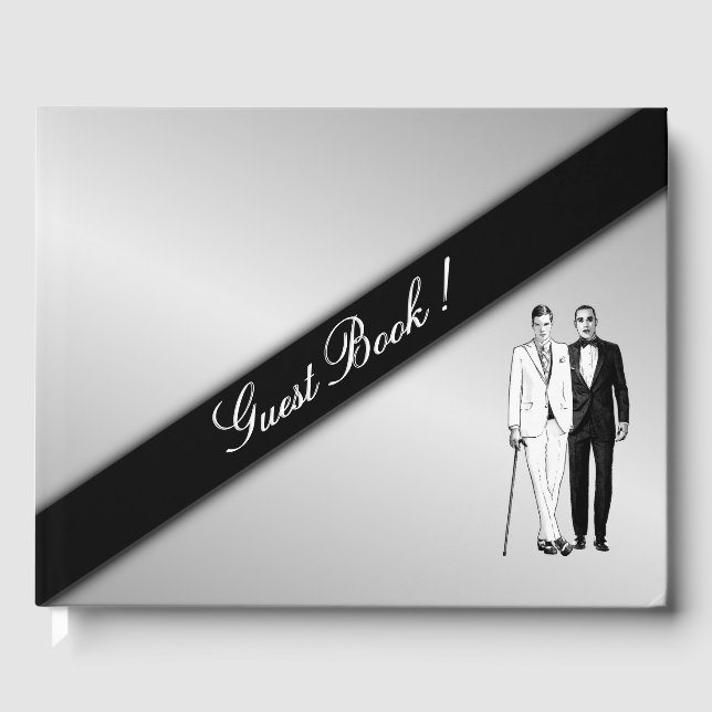 Gay Wedding Sultry Guest Book (Front)