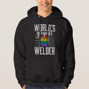 Gay Welder Lgbt Pride Funny Saying Welding Gift Hoodie