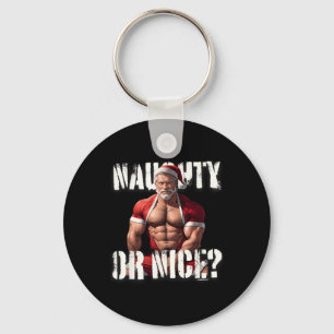 Gay Xmas Muscle Daddy Bear Nice Santa Pride Lgbtq Key Ring