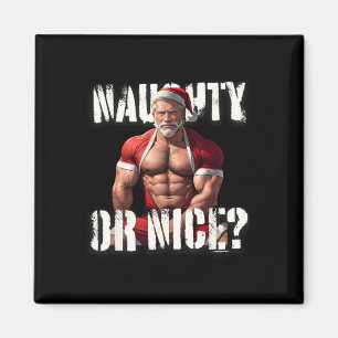 Gay Xmas Muscle Daddy Bear Nice Santa Pride LGBTQ Magnet