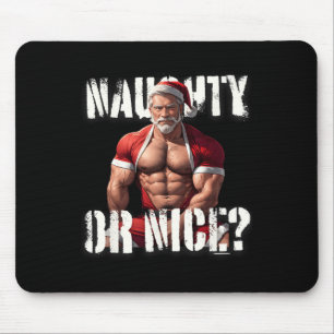 Gay Xmas Muscle Daddy Bear Nice Santa Pride Lgbtq  Mouse Pad