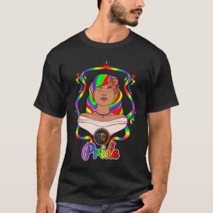 Gay Zodiac LGBTQ Zodiac Sign Virgo Rainbow Pride T-Shirt