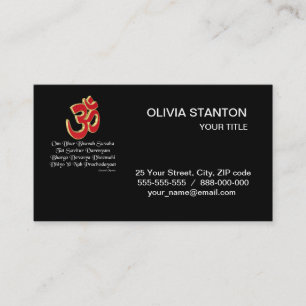 Gayatri mantra business card