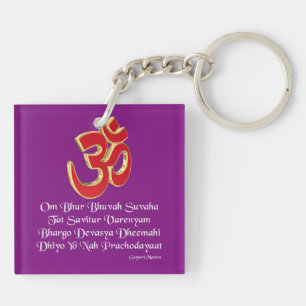 Gayatri mantra key ring
