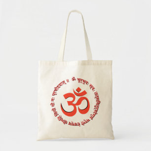 Gayatri Mantra "Om Bhur Bhuva Swah" Tote Bag