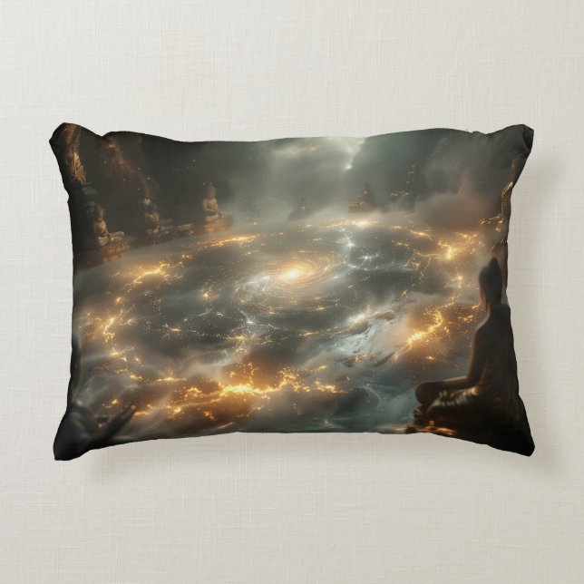 GAYATRI - MANTRA - OM DECORATIVE CUSHION (Front)