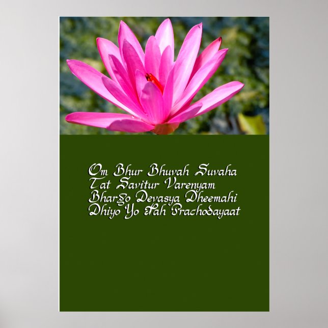 Gayatri mantra poster (Front)