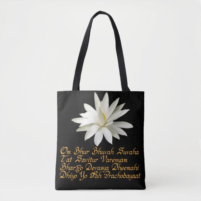 Gayatri mantra tote bag (Front)