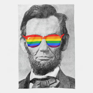 Gaybraham Lincoln Tea Towel