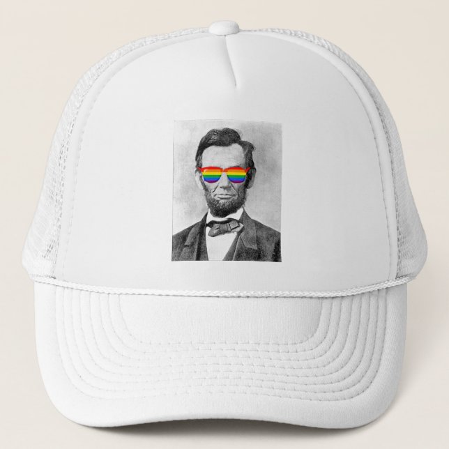 Gaybraham Lincoln Trucker Hat (Front)