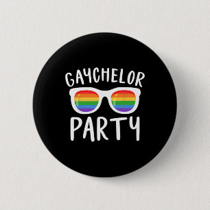 Gaychelor Party Lgbtq Gay Lesbian Pride Bachelor E 6 Cm Round Badge