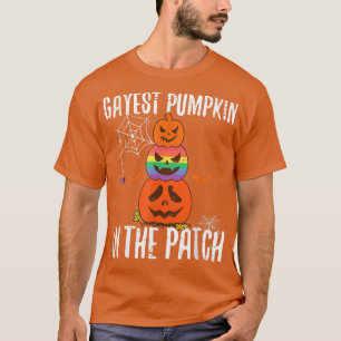Gayest Pumpkin In The Patch LGBT Pride Lesbian Gay T-Shirt