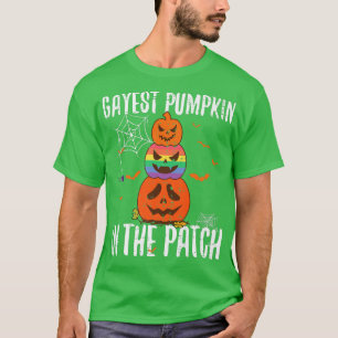Gayest Pumpkin In The Patch LGBT Pride Lesbian Gay T-Shirt