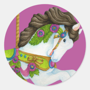 Gayle Carousel Horse Sticker